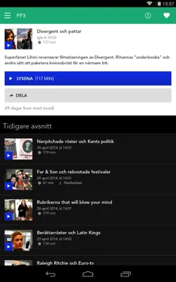 Sveriges Radio Play android App screenshot 9