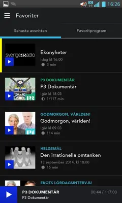 Sveriges Radio Play android App screenshot 4