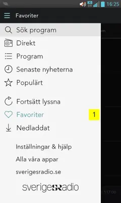 Sveriges Radio Play android App screenshot 5