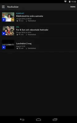 Sveriges Radio Play android App screenshot 7